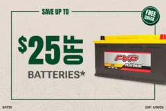 ANY BATTERY PURCHASE